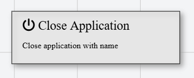Close Application Icon