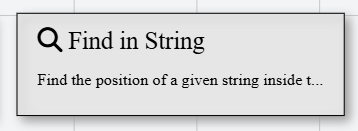 Find in String Icon